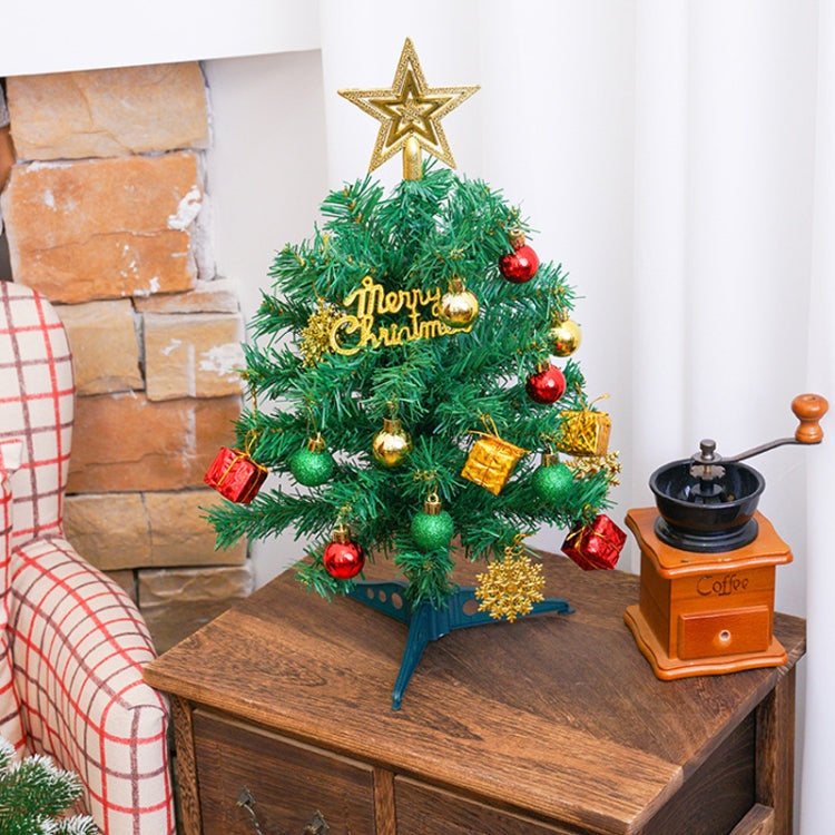 40cm Mini Desktop Christmas Tree Decoration(Green) by bashfashion