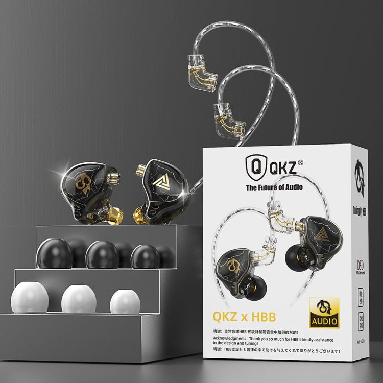 QKZ HBB Standard 3.5mm Mobile Phone Earphones Sports In-Ear Pluggable Stage Earphone by QKZ