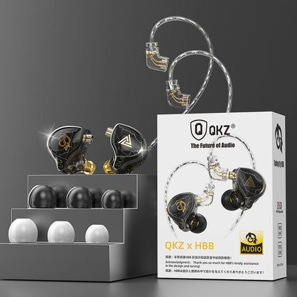 QKZ HBB Standard 3.5mm Mobile Phone Earphones Sports In-Ear Pluggable Stage Earphone by QKZ