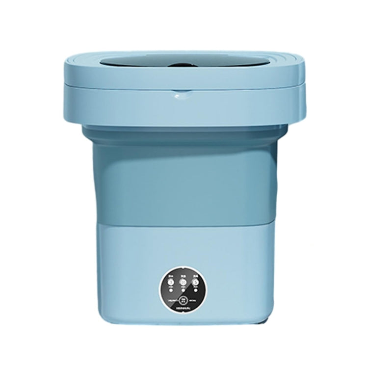 Fully Automatic Mini Foldable Washing Machine With Dehydration Function, Size: UK Plug(Blue) by bashfashion