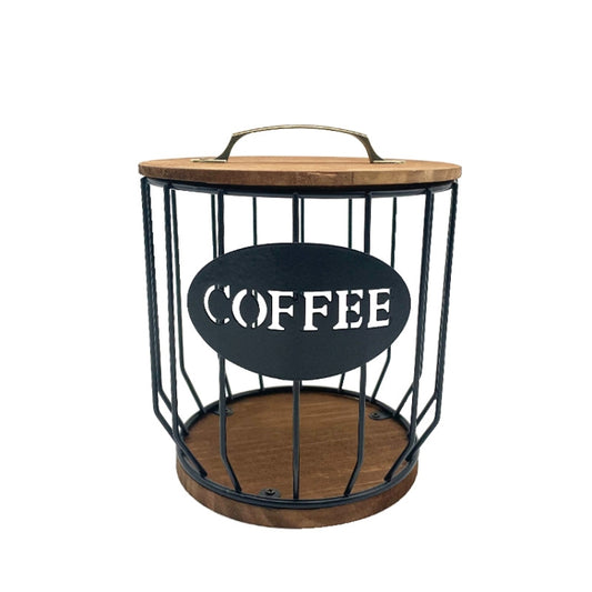 Coffee Capsule Filter Storage Basket Home Kitchen Decorations, Color: C Black by bashfashion