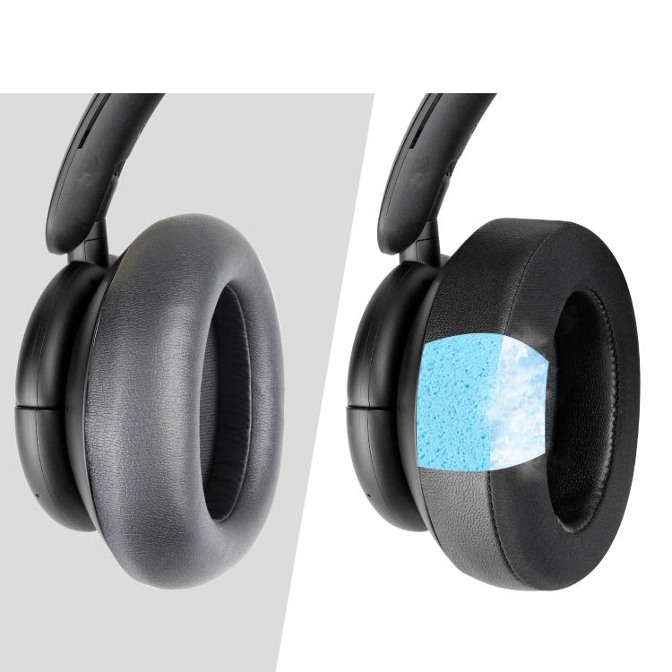 2pcs For Anker Soundcore Life Q30/Q35 Earphone Covers(Ice Gel Black) by bashfashion