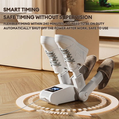 UV Antibacterial LED Touch Intelligent Constant Temperature Shoe Dryer, Spec: US Plug(White) by bashfashion