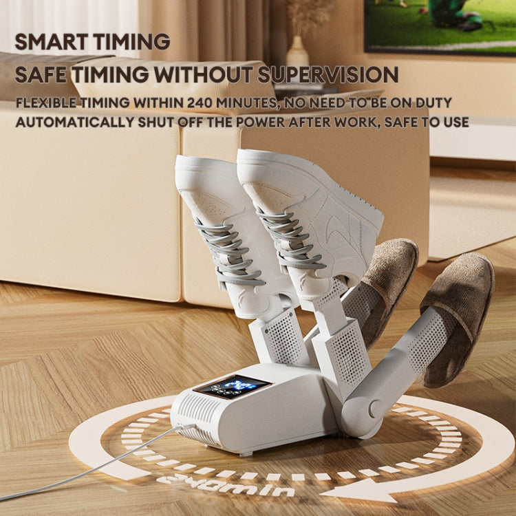 UV Antibacterial LED Touch Intelligent Constant Temperature Shoe Dryer, Spec: EU Plug(White) by bashfashion