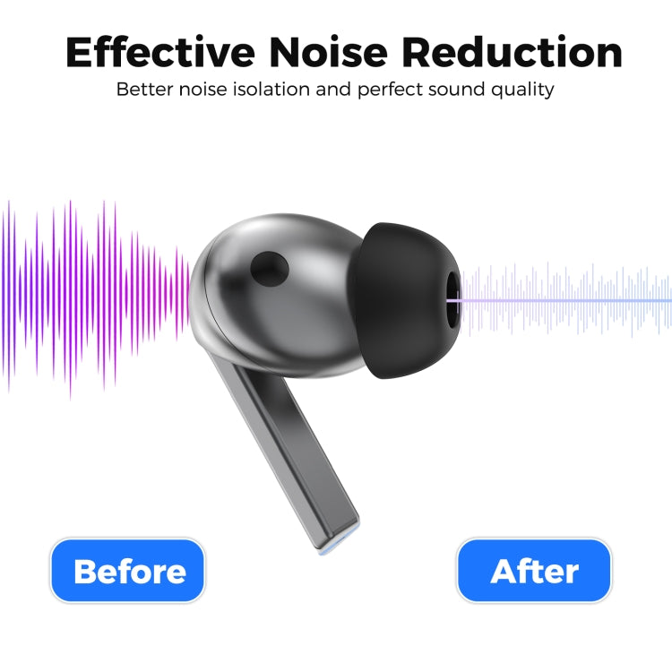 For Samsung Galaxy Buds3 Pro AhaStyle WG173 Earphone Silicone Earbuds, Size: S(Black) by AhaStyle