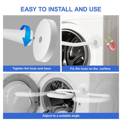Universal Flexible Magnetic Washing Machine Door Stopper Front Load Washer Door Prop 66mm White by bashfashion