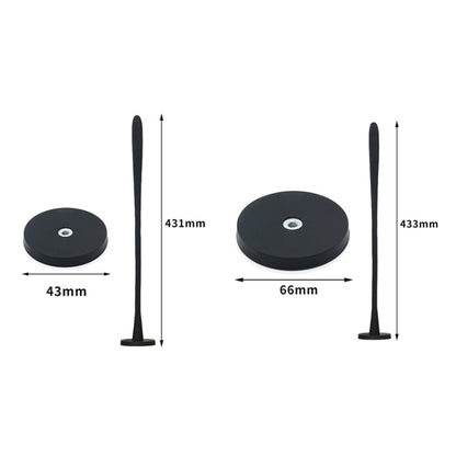 Universal Flexible Magnetic Washing Machine Door Stopper Front Load Washer Door Prop 43mm Black by bashfashion