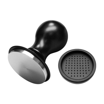 Coffee Constant Pressure Powder Press Adjustable Impact Hammer, Style: Black Flat Bottom+Round Base(58mm) by bashfashion