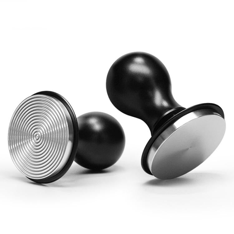 Coffee Constant Pressure Powder Press Adjustable Impact Hammer, Style: Silver Blue Thread+Round Base(58mm) by bashfashion