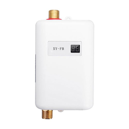 3000W Small Tankless Electric Water Heater For Kitchen Bathroom AU Plug(White) by bashfashion