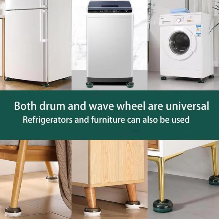 4pcs /Set Washing Machine Foot Pads Heightened Base for Refrigerators Furniture(White) by bashfashion
