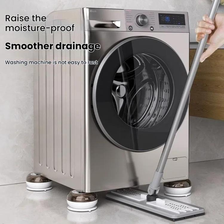 4pcs /Set Washing Machine Foot Pads Heightened Base for Refrigerators Furniture(White) by bashfashion