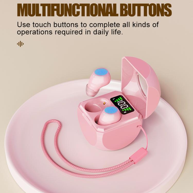 Smart ENC Noise Reduction Mini Bluetooth Earphones With Charging Compartment(White) by bashfashion