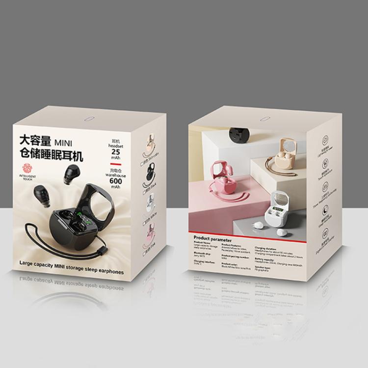 Smart ENC Noise Reduction Mini Bluetooth Earphones With Charging Compartment(White) by bashfashion