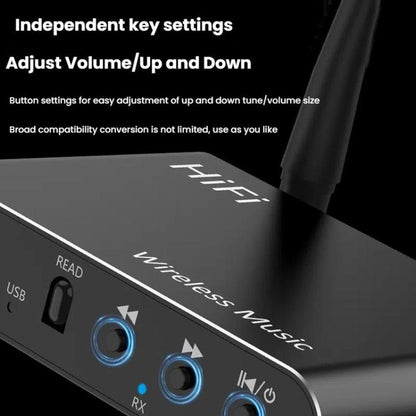 2 In 1 Amplifier AUX Bluetooth 5.4 Audio Adapter by bashfashion