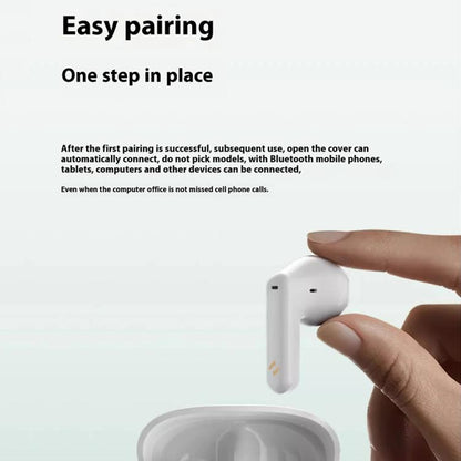 Havit E9 Semi-In-Ear ENC Noise Reduction Wireless Bluetooth Earphones, Color: White-Flagship Edition by Havit