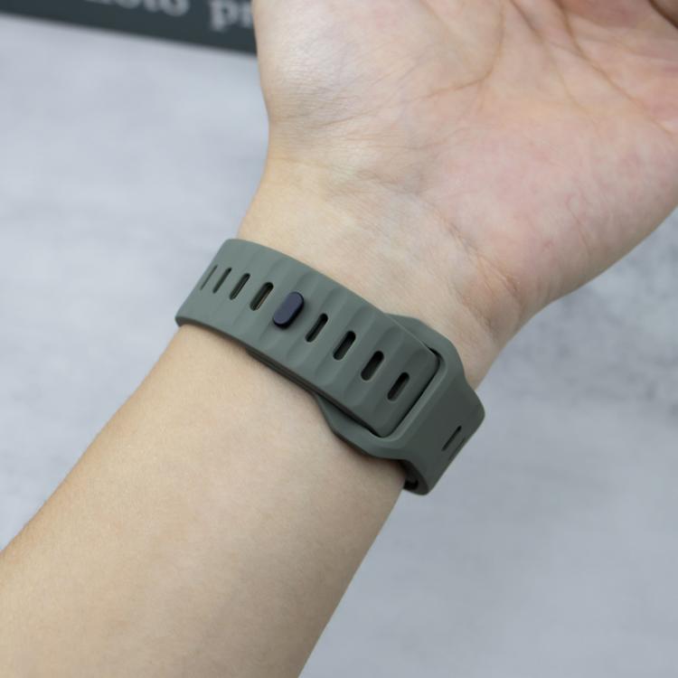 For Apple Watch Ultra 49mm Sport Loop Silicone Watch Strap + TPU Protective Case Set(Midnight Blue) by bashfashion