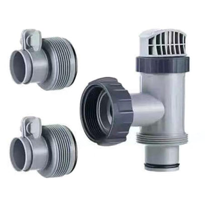 Pool Plunger Valve Hose Connector Compatible With Intex Filter Pump 28635EG 28633EG, Specification: 1 Plunger Valve+2 B Model Adaptor by bashfashion