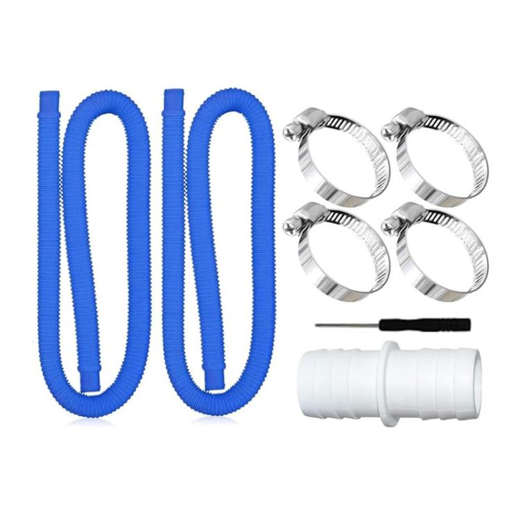 32mm Pool Hose + Connector + Screwdriver For Intex 300 GPH/530 GPH, Length: 1m Blue Hose by bashfashion