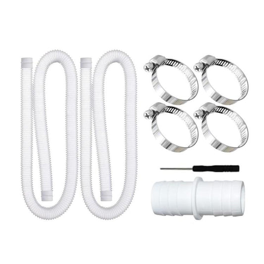 32mm Pool Hose + Connector + Screwdriver For Intex 300 GPH/530 GPH, Length: 1m White Hose by bashfashion