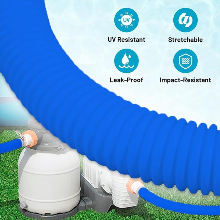 32mm Pool Hose + Connector + Screwdriver For Intex 300 GPH/530 GPH, Length: 1.5m White Hose by bashfashion