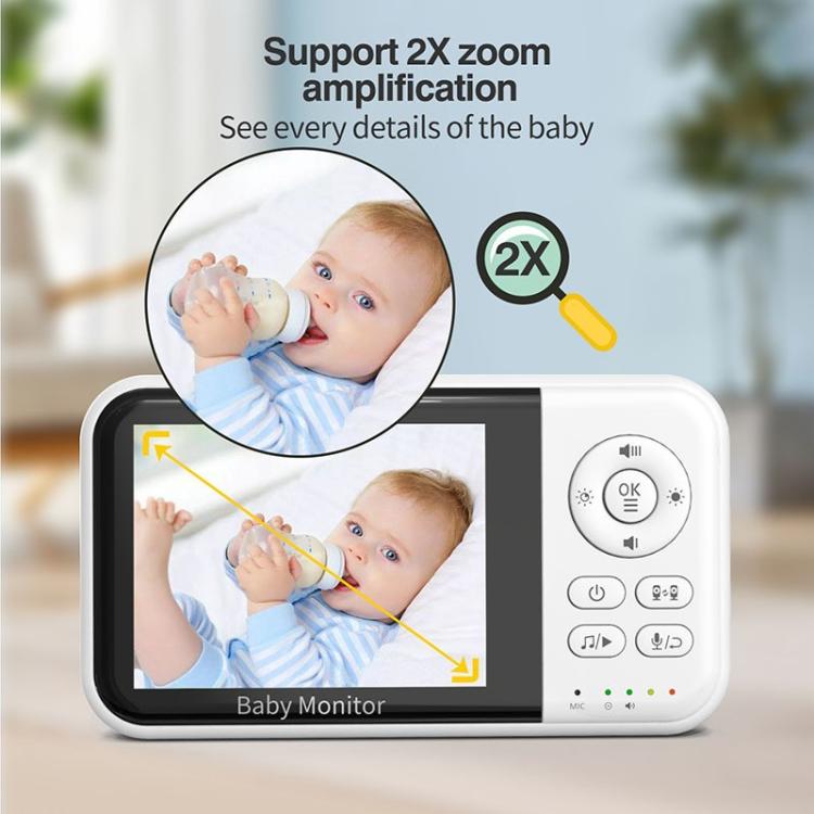 3.2 inch LCD Wireless Video Baby Monitor 2 Way Audio Talk Night Vision Surveillance Security Camera UK Plug by bashfashion