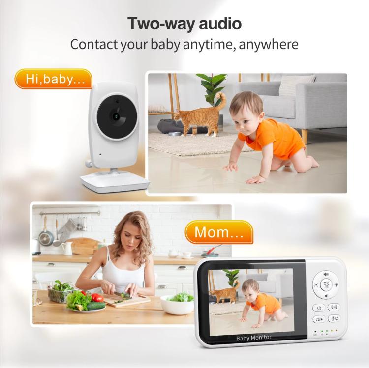3.2 inch LCD Wireless Video Baby Monitor 2 Way Audio Talk Night Vision Surveillance Security Camera UK Plug by bashfashion