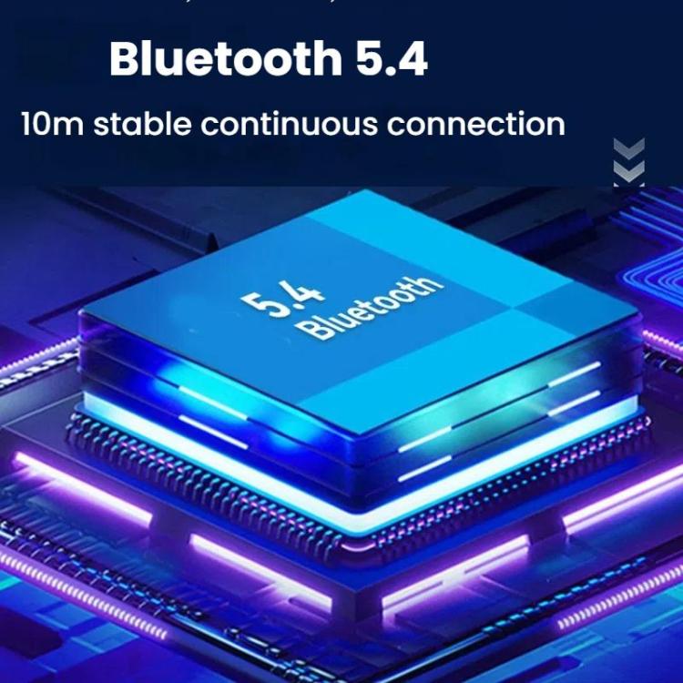 Bluetooth Earpiece Single Ear Clip-On Non-Intrusive Design Sports Headphones for Running(White) by bashfashion