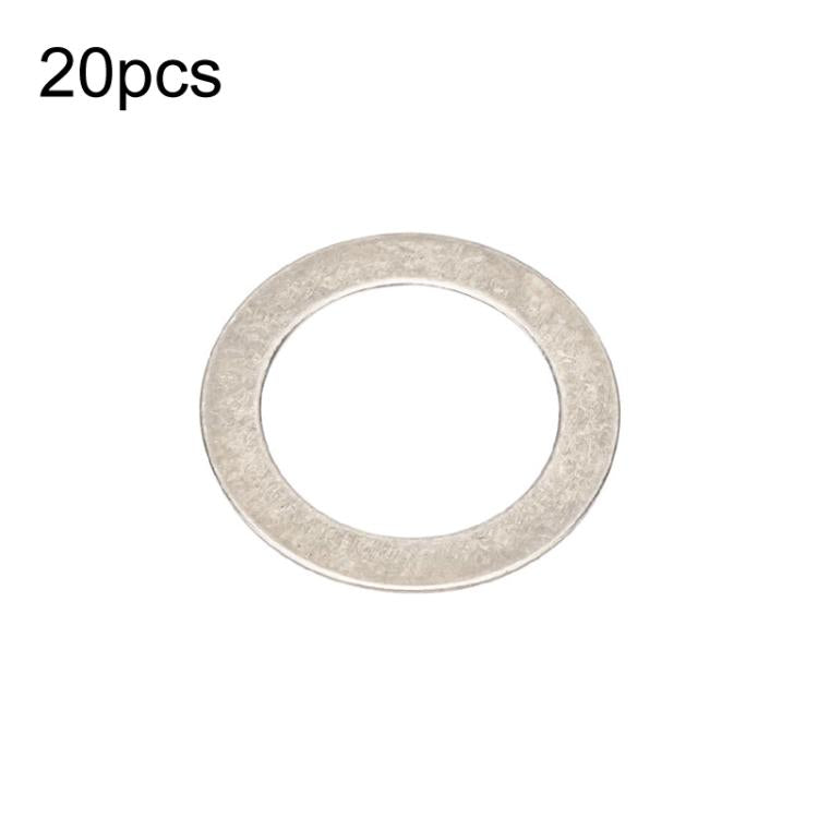 20pcs ZTTO Bicycle Pedal Stainless Steel Washer Mountain Bike Disc Protection Gasket by ZTTO