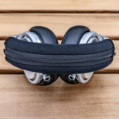 For Sony WH-1000XM4 Headphones Headband Protective Cover Replacement Parts, Spec: Leather Zipper Gray by bashfashion