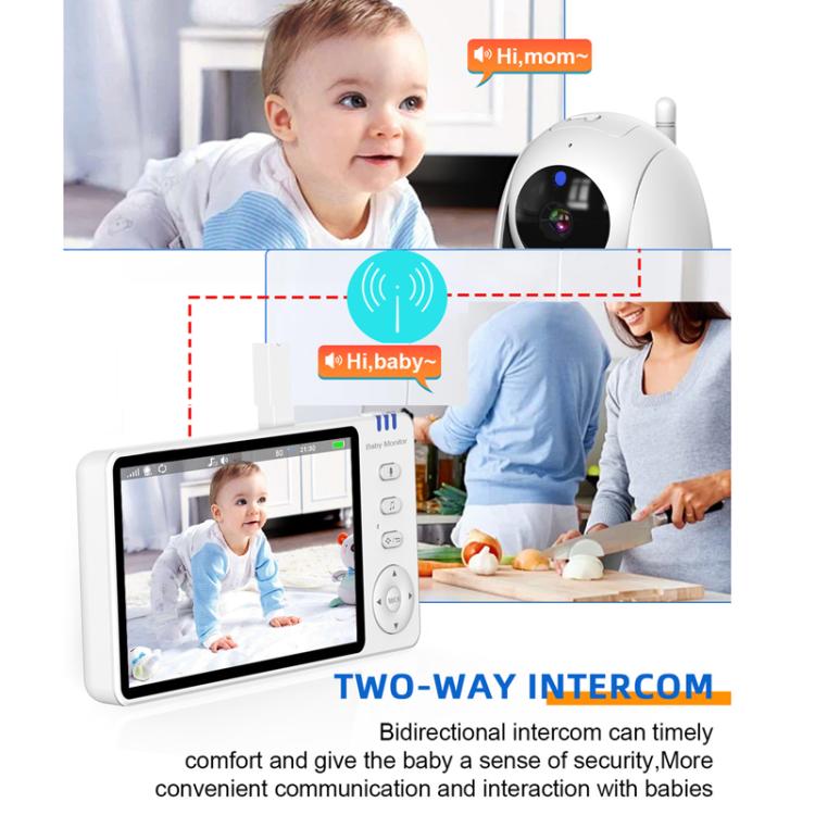 5 inch 1080P HD Baby Watcher Baby Monitor Camera EU Plug by bashfashion