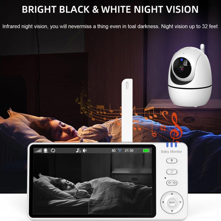5 inch 1080P HD Baby Watcher Baby Monitor Camera AU Plug by bashfashion