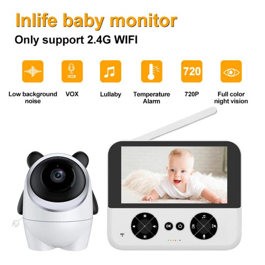 4.3 Inch IPS HD Display 720P Baby Monitor UK Plug by bashfashion