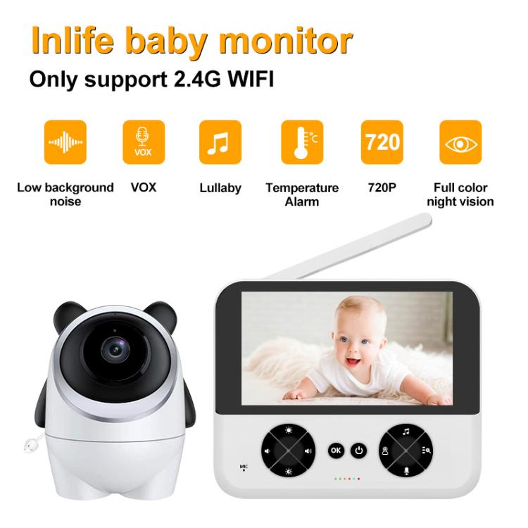 4.3 Inch IPS HD Display 720P Baby Monitor US Plug by bashfashion