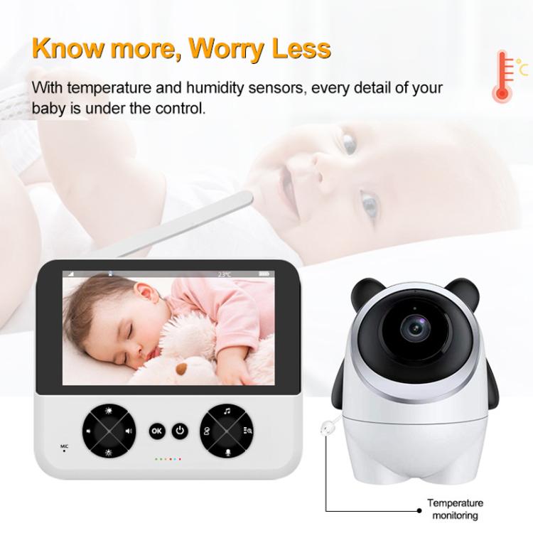 4.3 Inch IPS HD Display 720P Baby Monitor US Plug by bashfashion