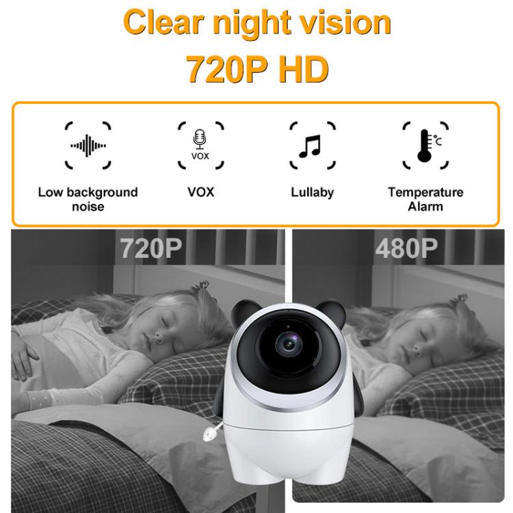 4.3 Inch IPS HD Display 720P Baby Monitor US Plug by bashfashion