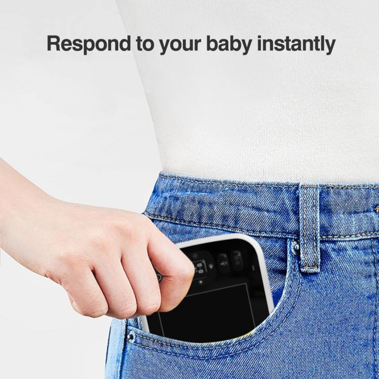 5 inch LCD Screen Auto Night Vision Baby Monitor EU Plug by bashfashion