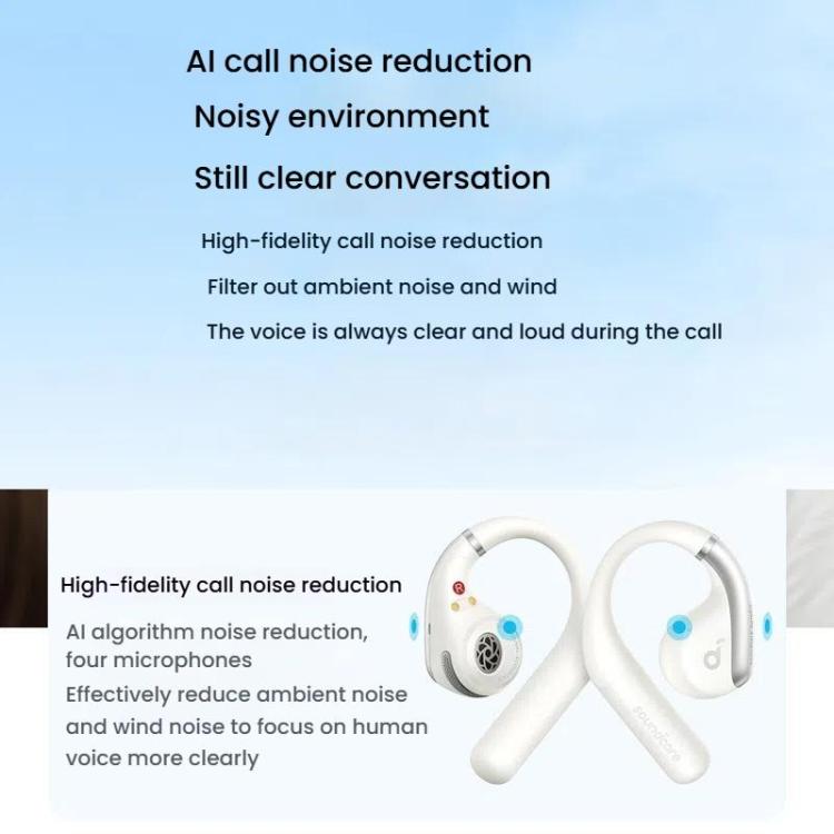 ANKER A3872 Soundcore AeroFit Open Comfort Wear Wireless Bluetooth Earphones(Blue) by ANKER