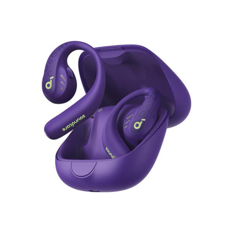 ANKER A3871 Soundcore AeroFit Pro Noise Reduction HD Sound Quality Bone Conduction Wireless Bluetooth Earphones(Purple) by ANKER