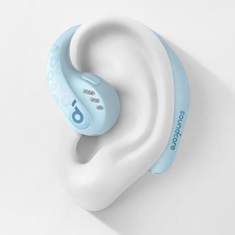 ANKER A3871 Soundcore AeroFit Pro Noise Reduction HD Sound Quality Bone Conduction Wireless Bluetooth Earphones(Blue) by ANKER