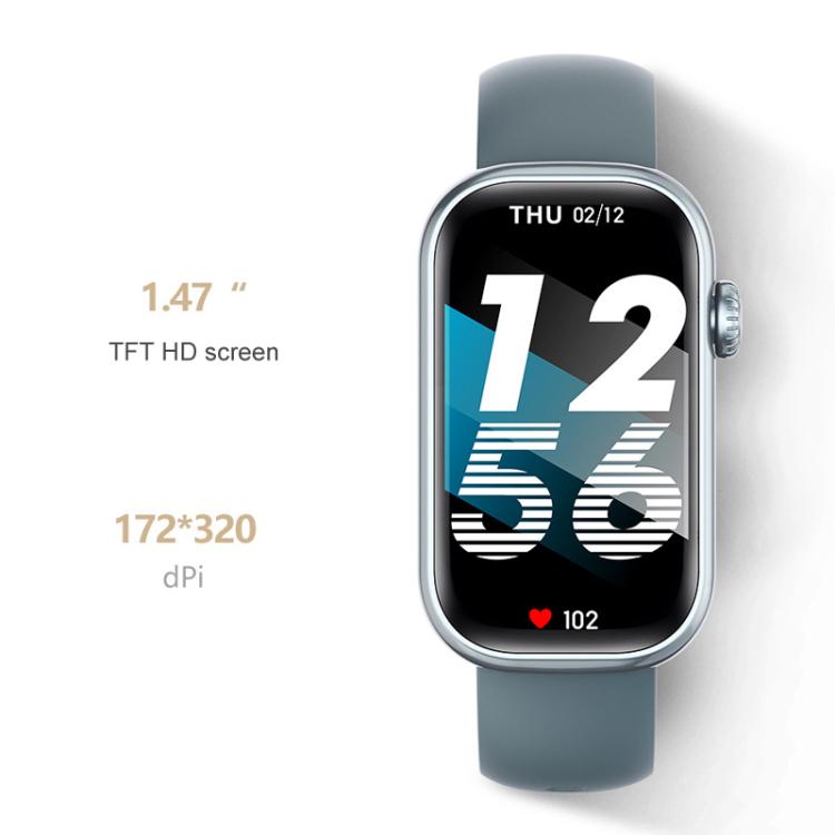 QS50 1.47inch TFT Screen Smart Wristband Support Bluetooth Calling / Oxygen Detection / Sleep Detection / Heart Rate Detection(Black) by bashfashion