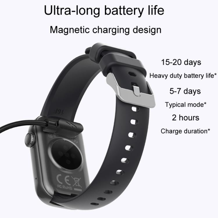 QS50 1.47inch TFT Screen Smart Wristband Support Bluetooth Calling / Oxygen Detection / Sleep Detection / Heart Rate Detection(Black) by bashfashion