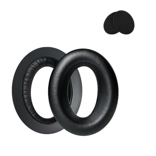 2pcs For Sennheiser HD545 / HD565 / HD580 / HD600 / HD650 Earphone Cover Sponge Earmuffs With Tuning Foam, Material: Protein Leather by bashfashion