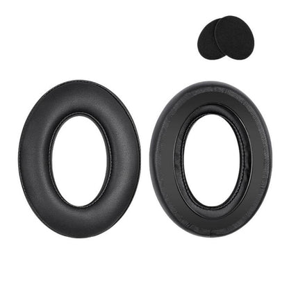 2pcs For Sennheiser HD545 / HD565 / HD580 / HD600 / HD650 Earphone Cover Sponge Earmuffs With Tuning Foam, Material: Protein Leather-Patchwork by bashfashion