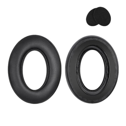 2pcs For Sennheiser HD545 / HD565 / HD580 / HD600 / HD650 Earphone Cover Sponge Earmuffs With Tuning Foam, Material: Protein Leather-Patchwork by bashfashion