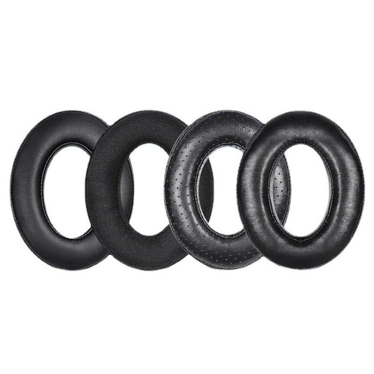 2pcs For Sennheiser HD545 / HD565 / HD580 / HD600 / HD650 Earphone Cover Sponge Earmuffs With Tuning Foam, Material: Protein Leather by bashfashion