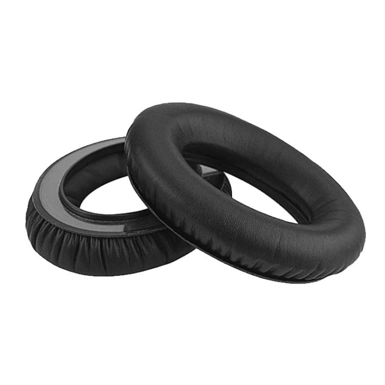 2pcs For Sennheiser HD545 / HD565 / HD580 / HD600 / HD650 Earphone Cover Sponge Earmuffs With Tuning Foam, Material: Protein Leather by bashfashion