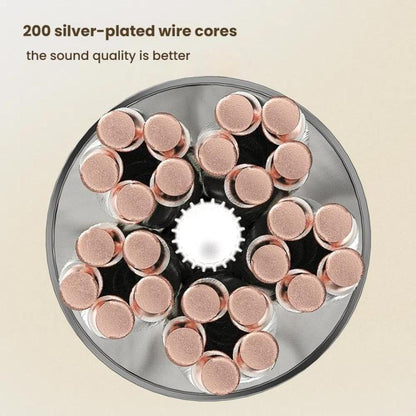 CVJ TS800 Eight Strands Copper Silver Plated Interchangeable Audio Plugs Headphone Upgrade Cable, Style: 4.4mm S Pin by CVJ