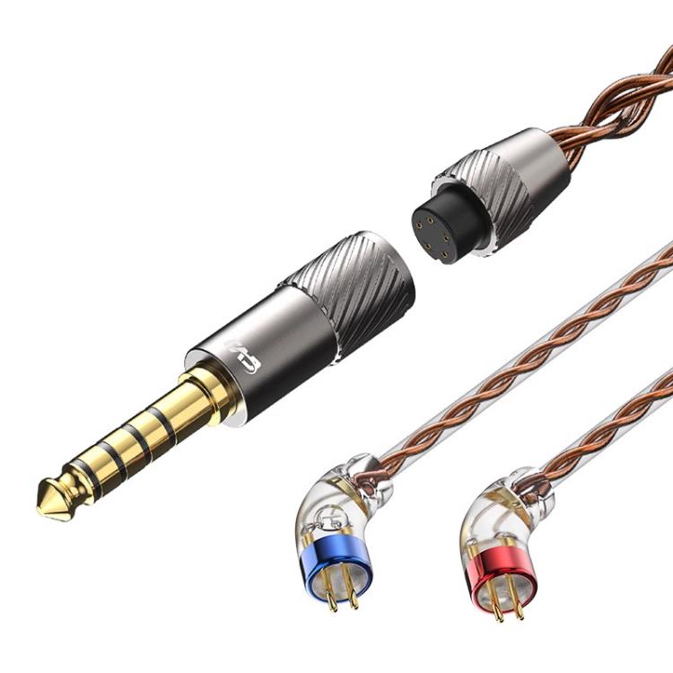 CVJ VS400 Interchangeable Audio Plug Oxygen-Free Copper Headphone Upgrade Cable, Style: 4.4mm 0.78mm by CVJ