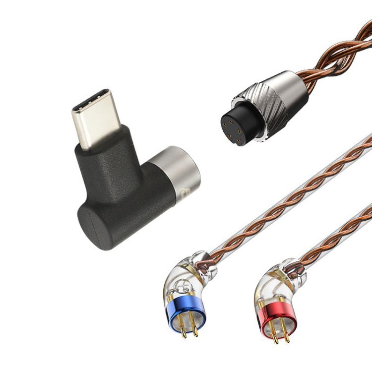 CVJ VS400 Interchangeable Audio Plug Oxygen-Free Copper Headphone Upgrade Cable, Style: Type-C 0.75mm by CVJ